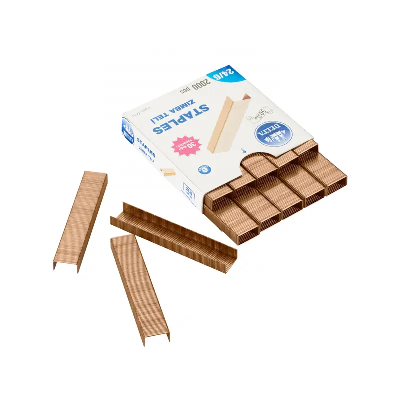 Delta 1531 Zımba Teli 2000 Li Kutu No: 24/6 Sarı x 10 Lu Paket