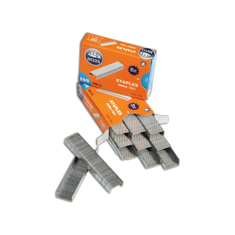 Delta 1552 Zımba Teli 1000 Li Kutu No: 24/6 Beyaz x 10 Lu Paket