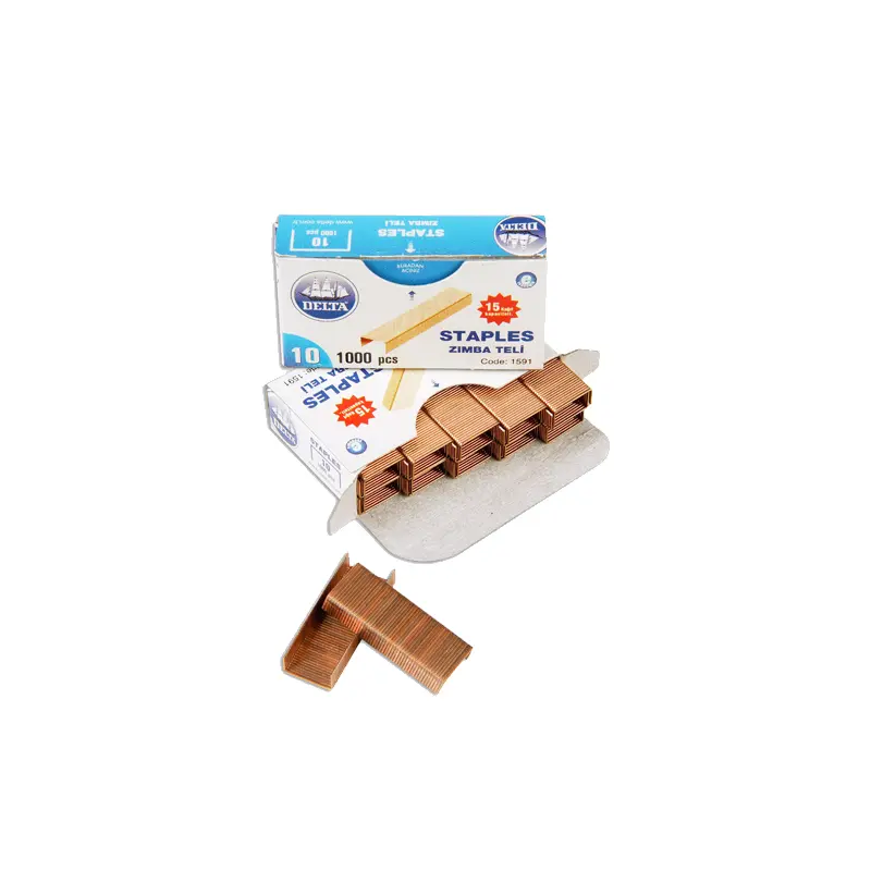 Delta 1621 Zımba Teli 1000 Li Kutu No:10 Sarı x 10 Lu Paket