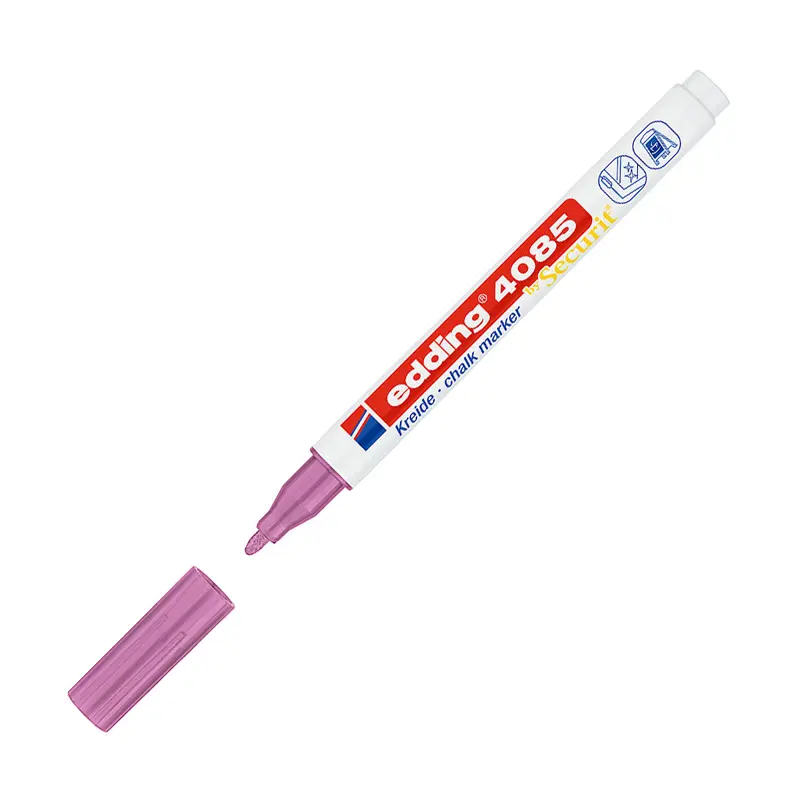 Edding 4085 Cam Kalemi Metalik Pembe 10 Lu Kutu