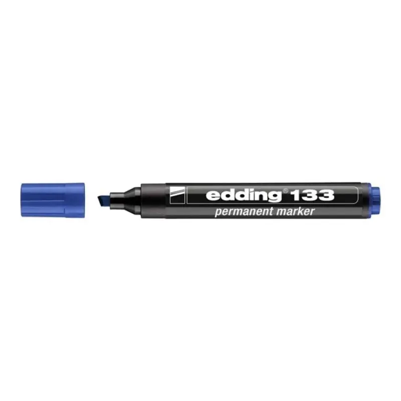 Edding 133 Permanent Markör Kesik Uç Mavi 10 Lu Kutu
