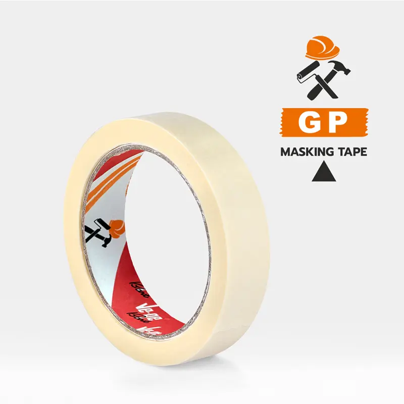 Vege Krepe (Maskeleme) Bantı 18mm x 30mt Bej - 6 Lı Paket
