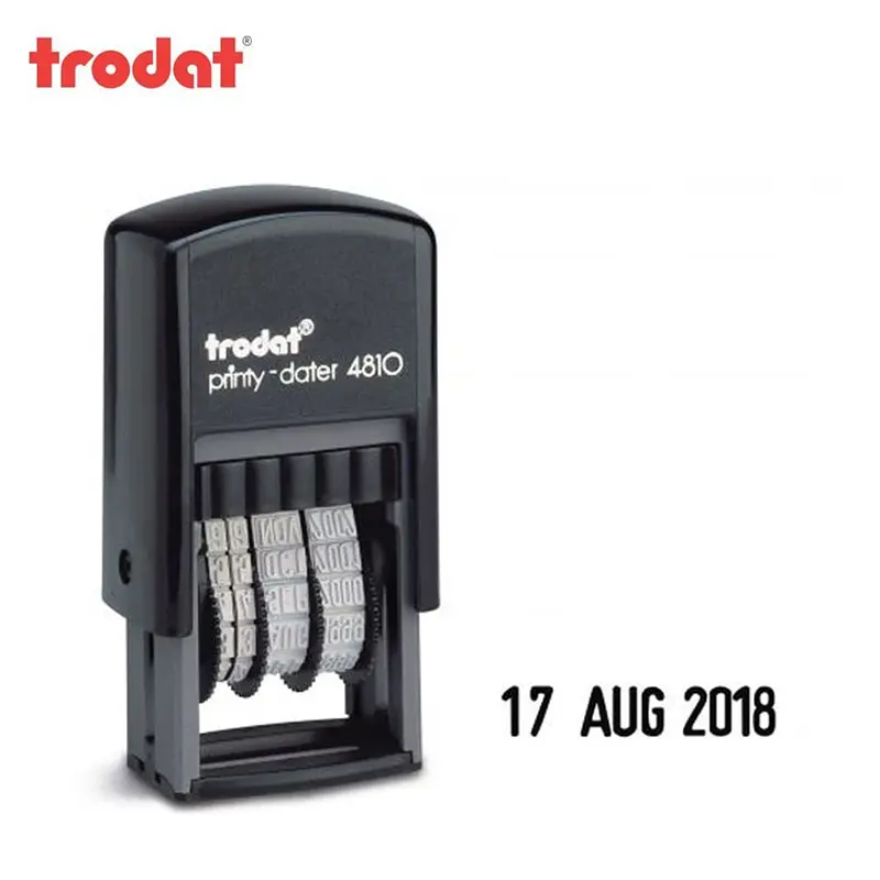 Trodat 4810 Tarih Kaşesi Otomatik İngilizce 3.0mm
