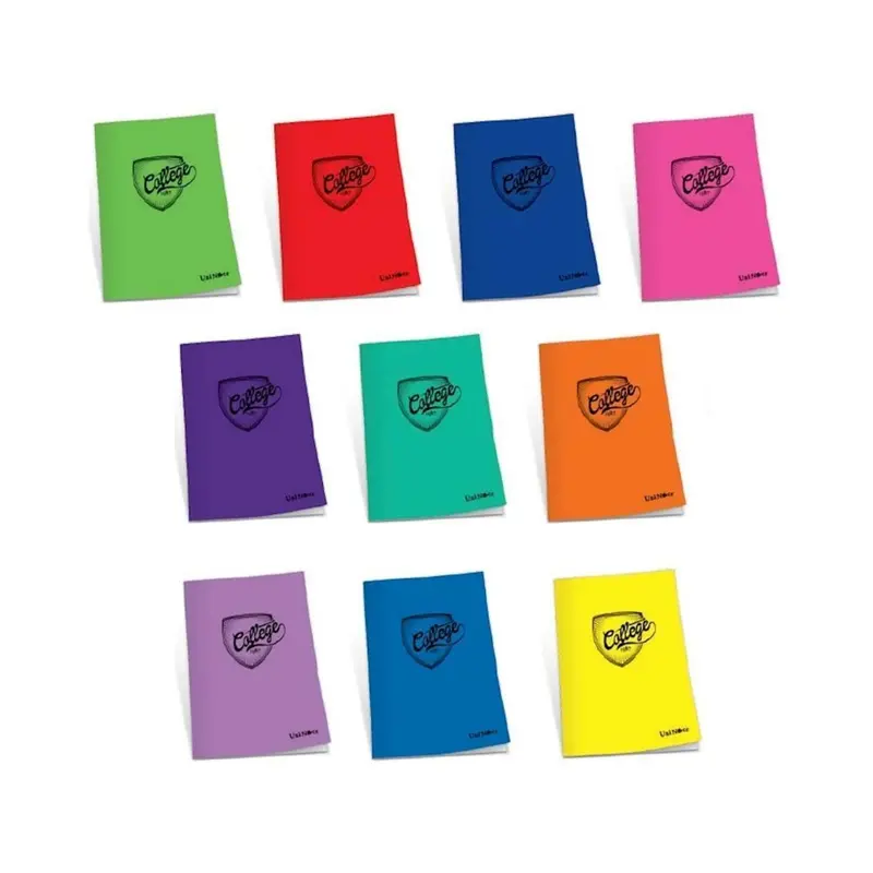 Çınar 76007 College Dikişli Plastik Kapak Defter A4 100 Yaprak Çizgili x 12 Li Paket
