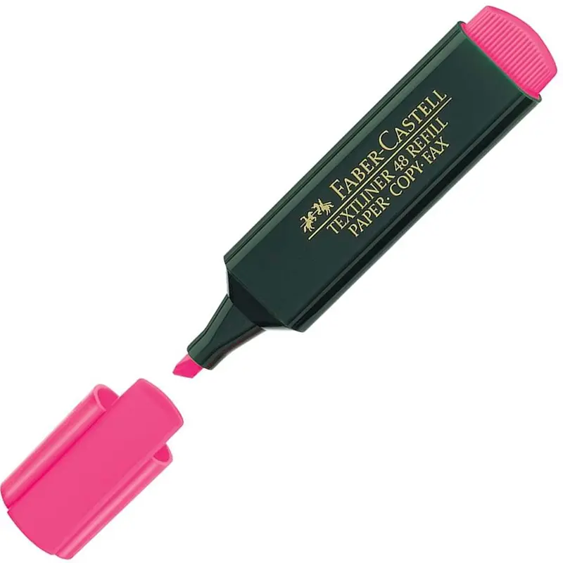 Faber-Castell 154828 Fosforlu Kalem Pembe x 10 Lu Kutu