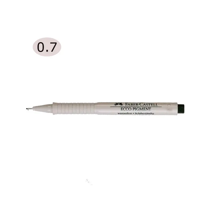 Faber-Castell 166799 Ecco Pigment Çizim Kalemi 0.7mm Siyah x 10 Lu Kutu