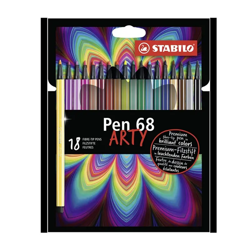 Stabilo Pen 68 Arty Keçe Uçlu Boya Kalemi 18 Renk