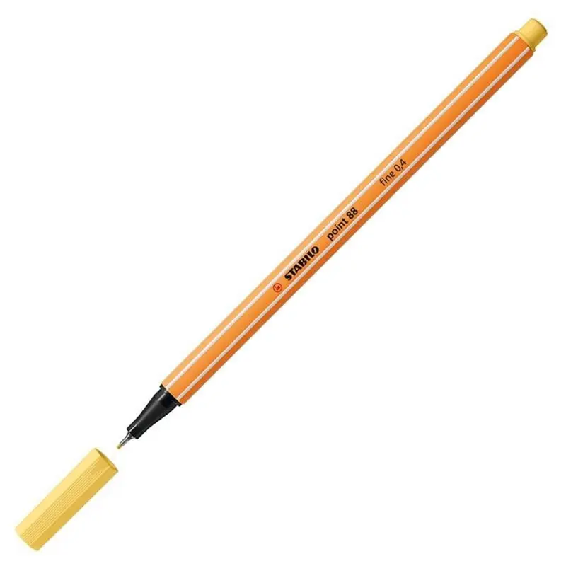 Stabilo 88/23 Point 88 Keçe Uçlu İnce Kalem 0.4mm Sarı x 10 Lu Kutu