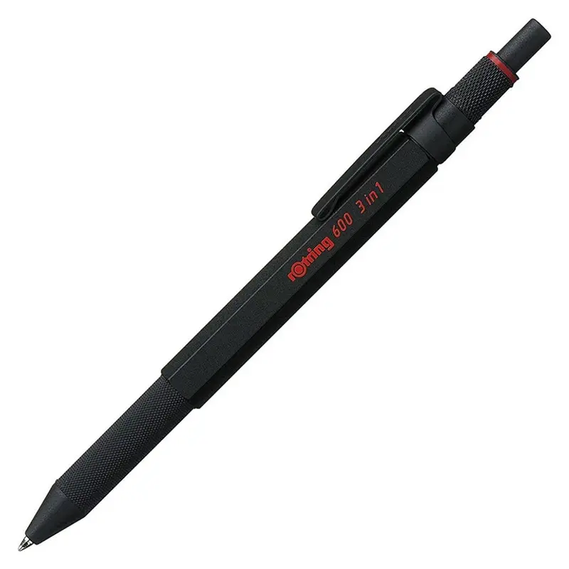 Rotring Multipen 600 Üç Fonksiyonlu Kalem Siyah