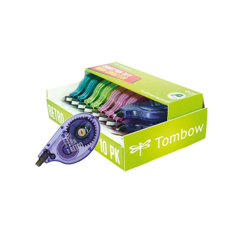 Tombow YTTB10P Retro Şerit Silici 4.2mm x 10 Metre - 10 Lu Kutu