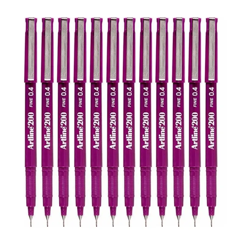 Artline EK-200N Fineliner 0.4mm Eflatun x 12 Li Kutu