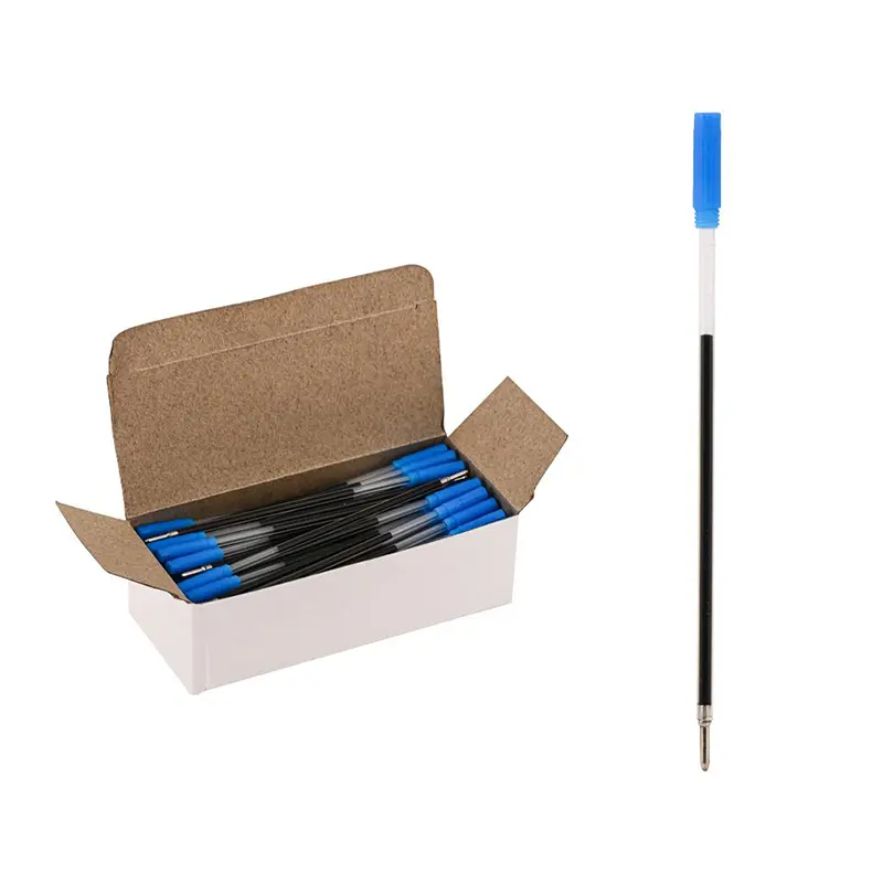 Mikro Cross Tipi Plastik Tükenmez Yedeği Mavi x 100 Lü Kutu