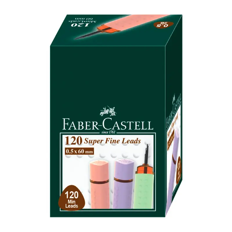 Faber-Castell Grip Soft Kombo Mavi/Yeşil Tüp Kurşun Kalem Ucu (Min) 0.5mm 60mm 120 Li Tüp x 12 Li Kutu