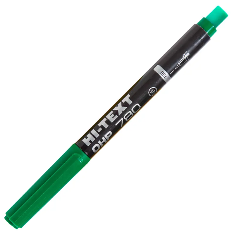 Hi-Text 780 Permanent Asetat Kalemi (S) Seri Yeşil x 12 Li Kutu