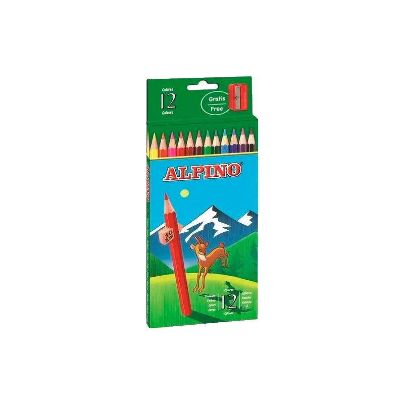 Alpino AL010654 Tam Boy Kuru Boya 12 Renk