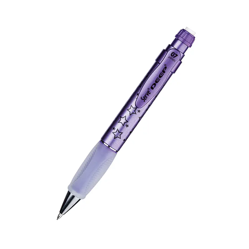 Serve Deep Yıldız Temalı Versatil Kalem Metalik Mor 0.7mm x 12 Li Kutu
