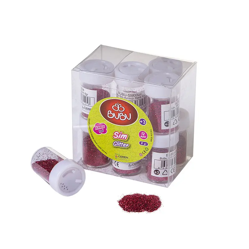 Bu-Bu SM0004 Kırmızı Renk Sim 8 GR 12 Li Pvc Paket