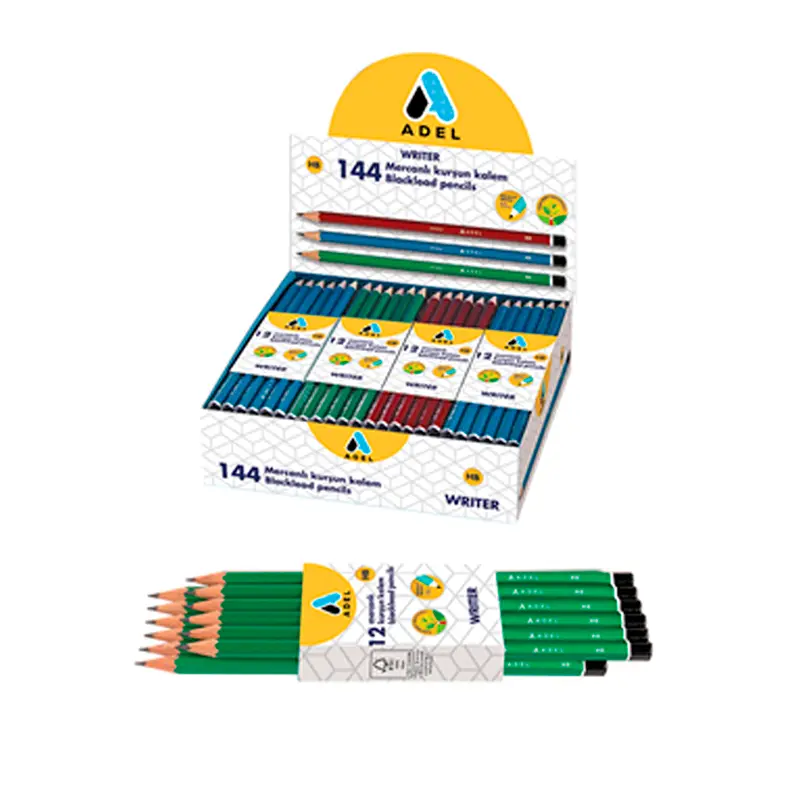Adel 2052165001 Writer Mercanlı Kurşun Kalem x 144 Lü Paket