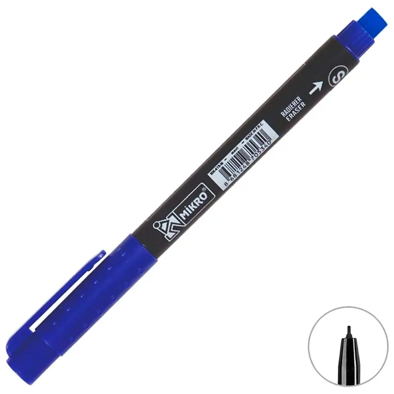 Mikro MK-419 Permanent Asetat Kalemi (S) Seri Mavi x 12 Li Kutu