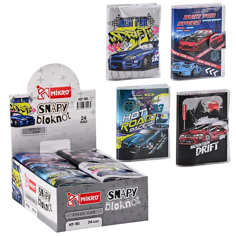 Mikro NT110 Speed Cars Not Defteri x 24 Lü Stand