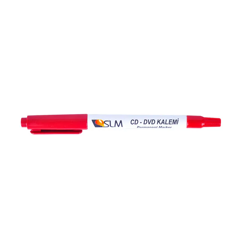 Slm Permanent Asetat Kalemi (S) Kırmızı x 12 Li Kutu