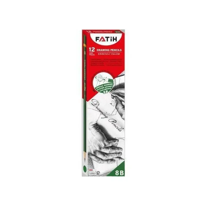 Fatih Dereceli Kurşun Kalem 8b x 12 Li Kutu