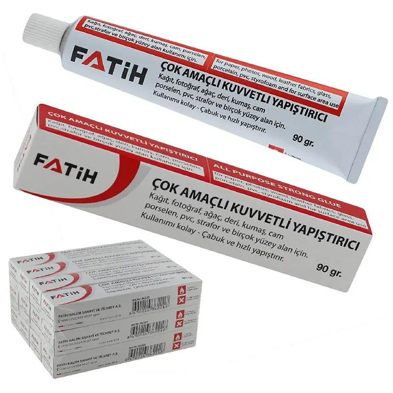 Fatih 36220 Çok Amaçlı Sıvı Yapıştırıcı 90 Gr. x 12 Li Paket
