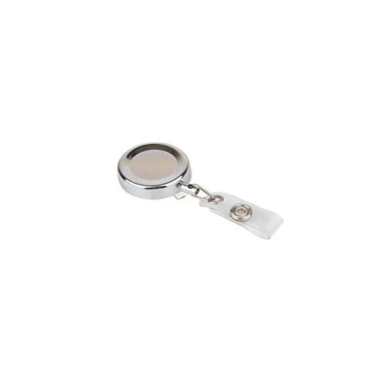 3A 1449 Klipsli Metal Kaplama Yuvarlak Yoyo Krom x 50 Li Kutu
