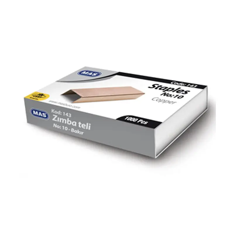 Mas 143 Zımba Teli No:10 Bakır 1000 Li Kutu x 10 Lu Paket