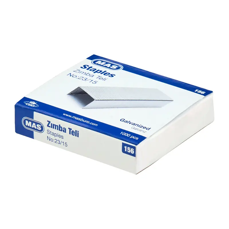 Mas 156 Galveniz Zımba Teli No:23/15 1000 Li Kutu x 12 Li Paket