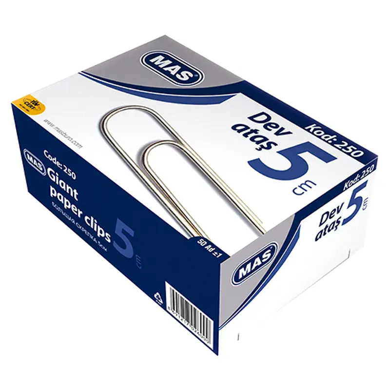 Mas 250 Ataş Dev 50mm 50 Li Kutu x 18 Li Paket