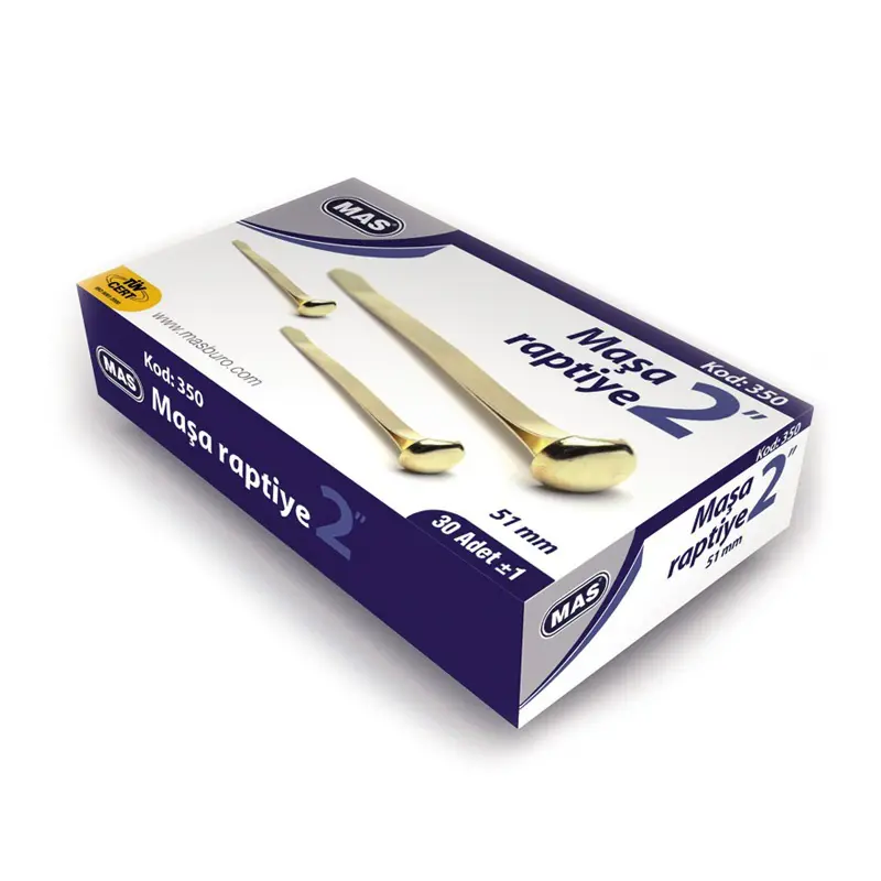 Mas 350 Maşa Raptiye No:13 51mm 30 Lu Kutu x 24 Lü Paket