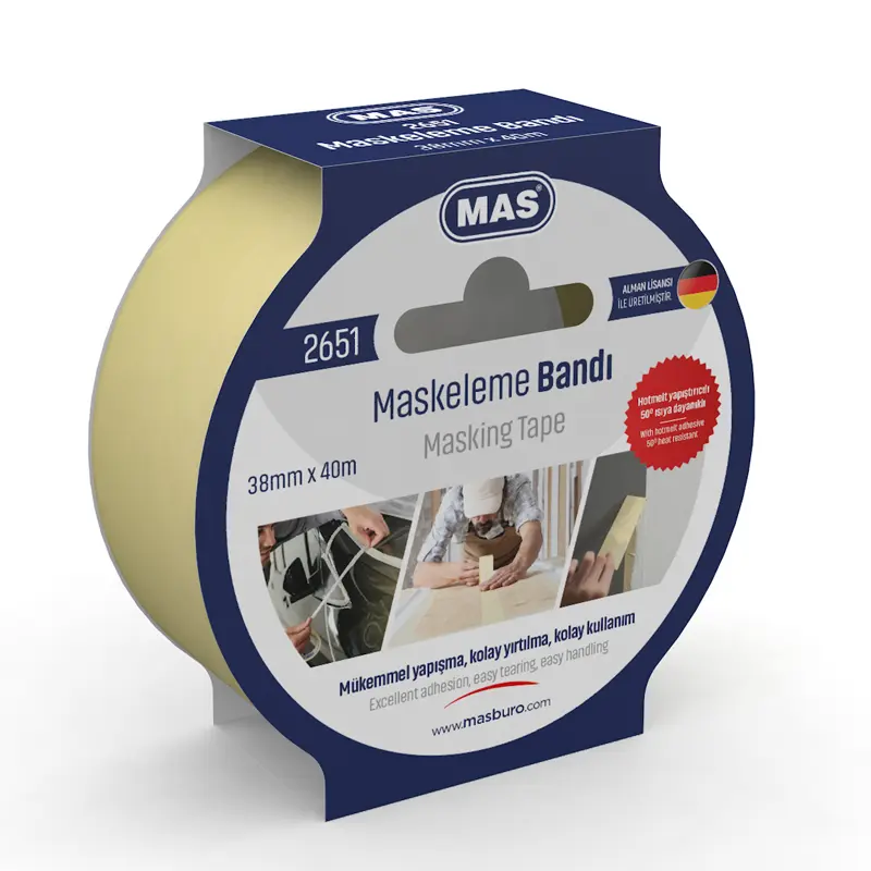 Mas 2651 Krepe (Maskeleme) Bantı 38mm x 40 Metre