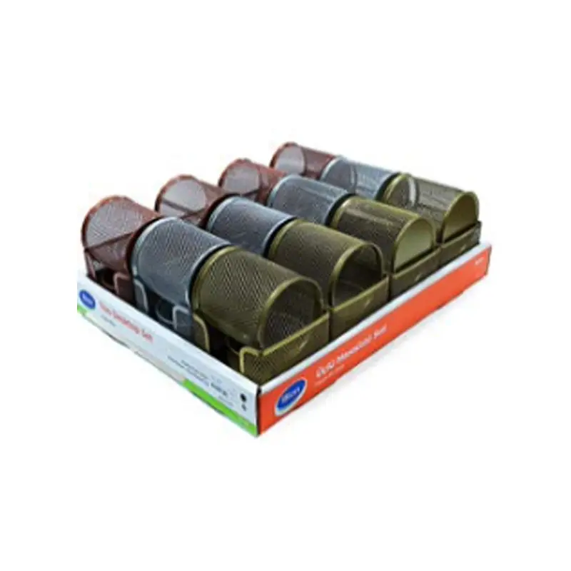 Bion 9305 Perfore 3 Lü Ofis Seti Tepside Premium Renkler x 12 Li Stand