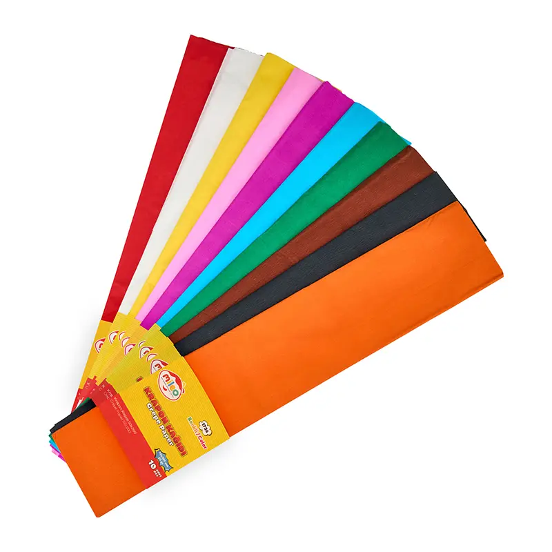 Mileo 1726 Krapon Kağıdı 22 Gr 50cm x 200cm 10 Lu Karışık Renk