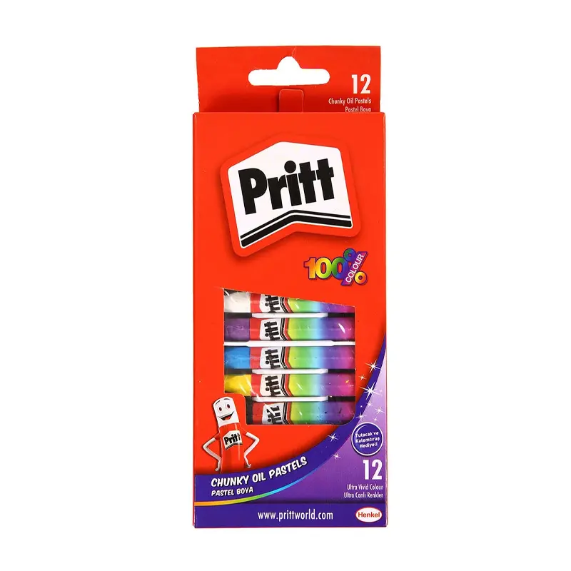 Pritt 1048061 Karton Kutu Pastel Boya 12 Renk