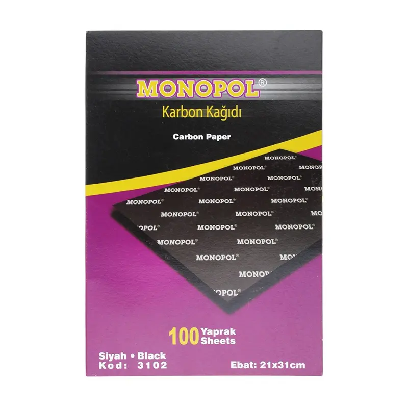 Monopol 3102 Karbon Kağıdı A4 Siyah x 100 Lü Paket