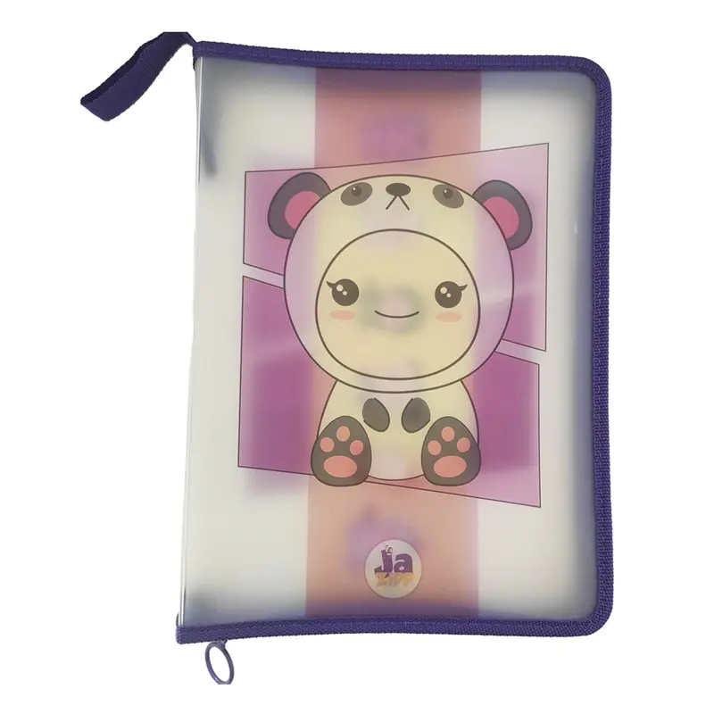 Jazipp JZP-37 Fermuarlı PP Dosyalama Çantası Panda