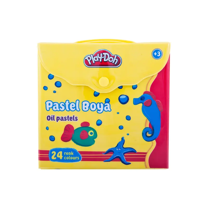 Play-Doh PA007 Çantalı Pastel Boya 24 Renk