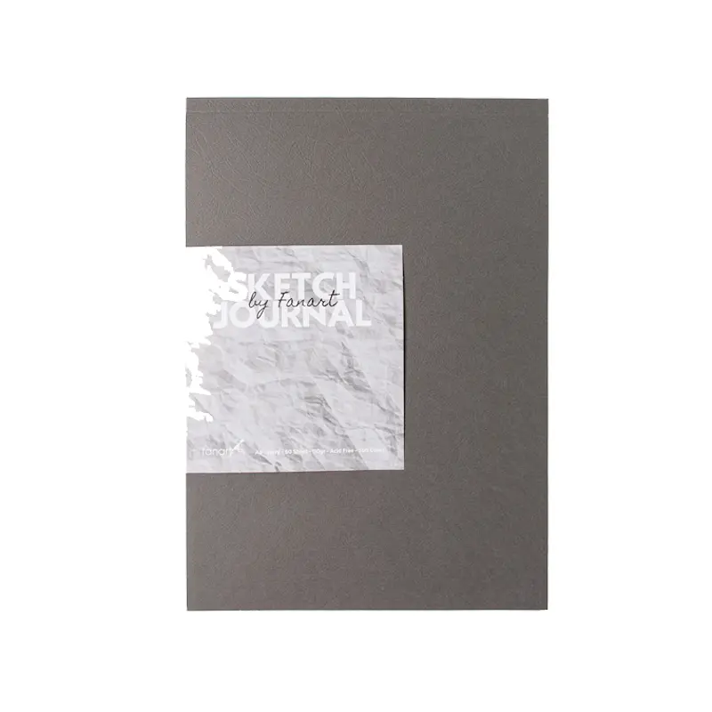 Fanart Academy 8661 Sketch Journal 110 Gr. 60 Yaprak A4 Gri Kapak