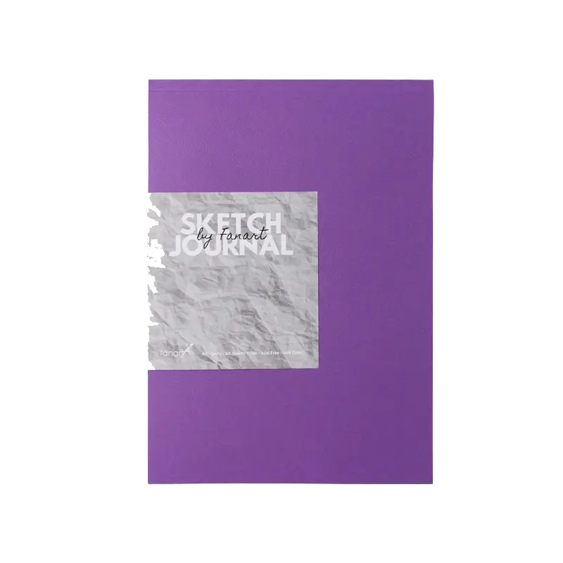 Fanart Academy 8663 Sketch Journal 110 Gr. 60 Yaprak A4 Mor Kapak