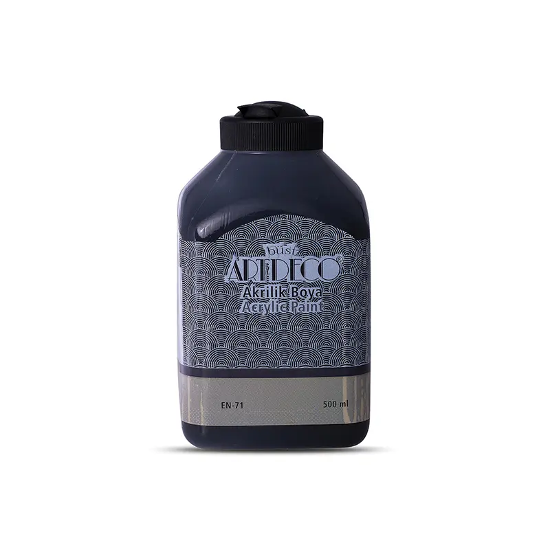 Artdeco 70L-3618 Akrilik Boya 500 ML Siyah x 6 Lı Kutu