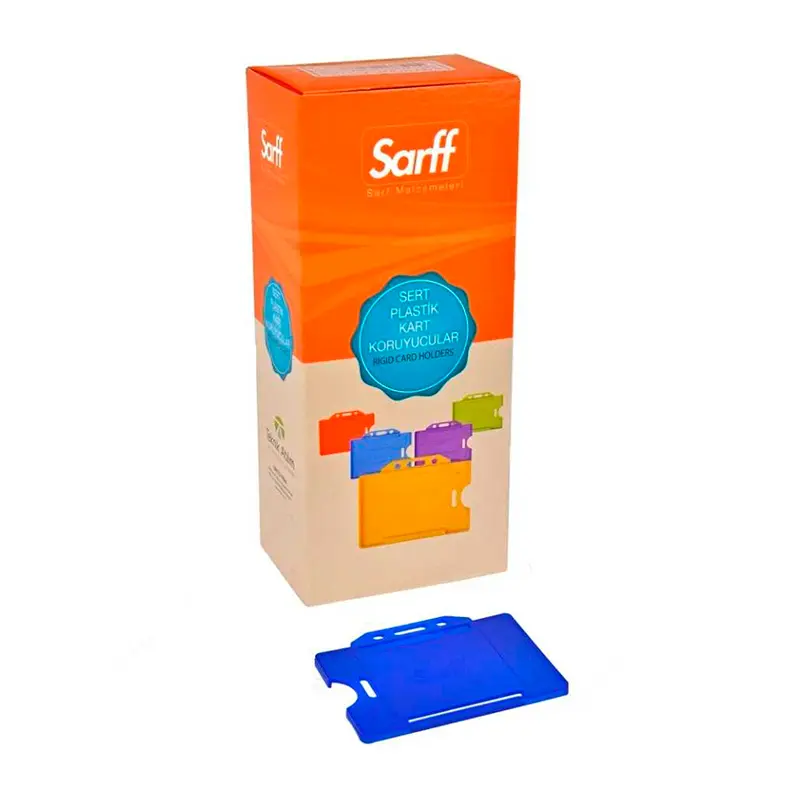 Sarff 15323015 Kart Muhafaza Kabı Yatay Lacivert x 50 Li Kutu