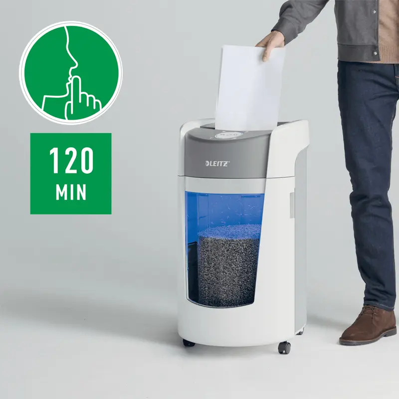 Leitz IQ OptiMax Office Mikro Kesim P5 Evrak İmha Makinesi