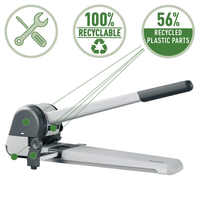 Leitz 5182 Kollu Perfaratör ( Delgeç ) 250 Sayfa Gri