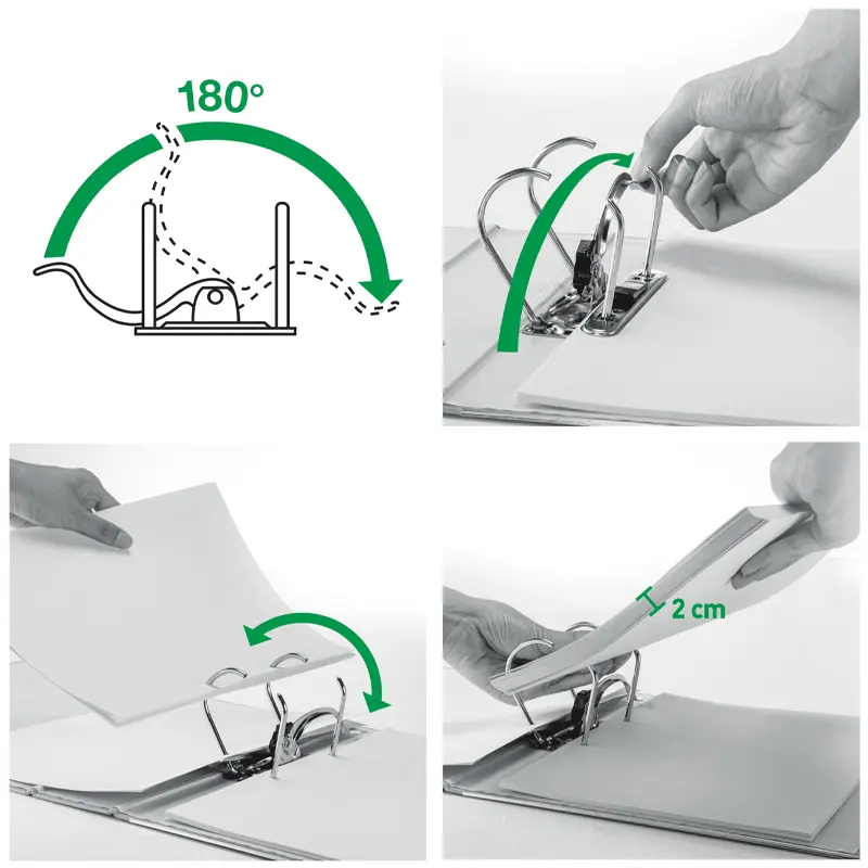Leitz 1015T 180° Dar Plastik Büro Klasör Beyaz 30 Lu Koli