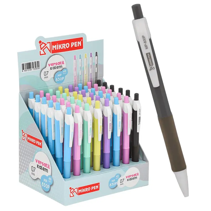 Mikro 830P-48 Pastel Versatil Kalem 0.7mm 48 Li Stand