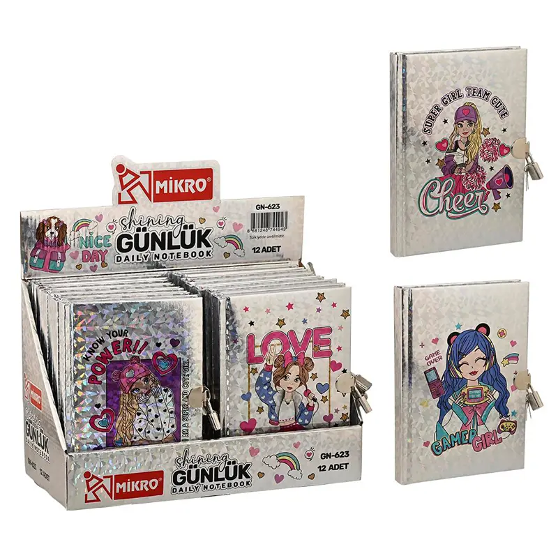 Mikro GN-623 Günlük Hatıra Defteri 12 Li Stand
