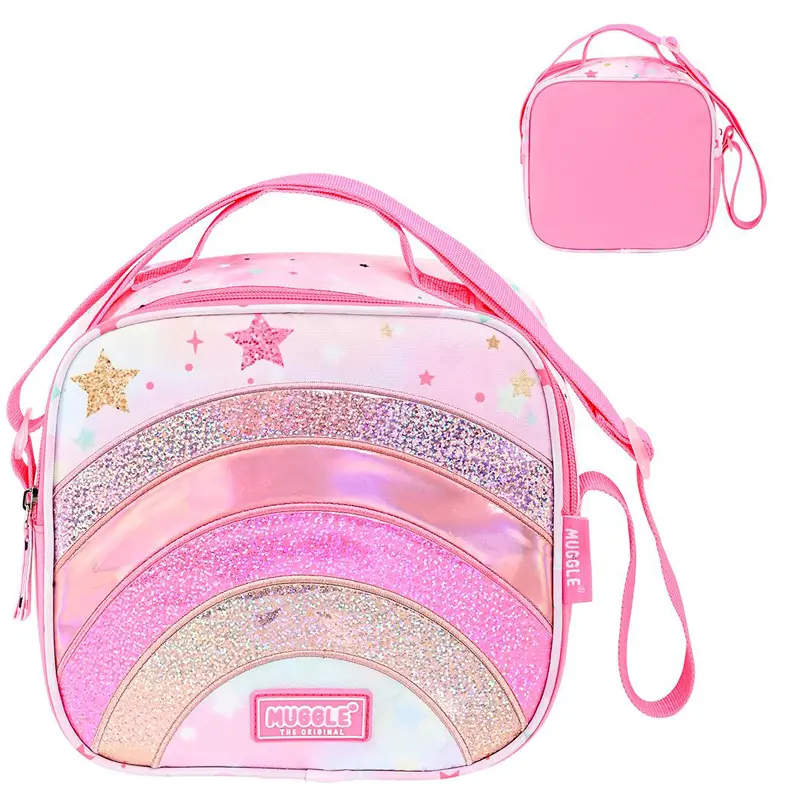 Muggle Mu-9062 Glitter Rainbow Koleksiyonu Beslenme Çantası