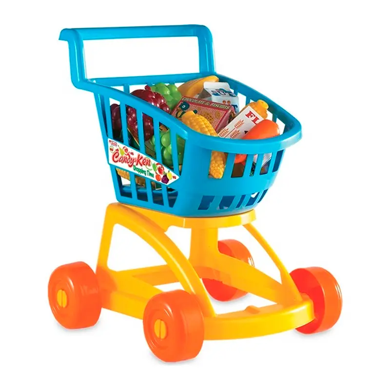 Dede 01369 Oyuncak Candy & Ken Market Arabası Dolu